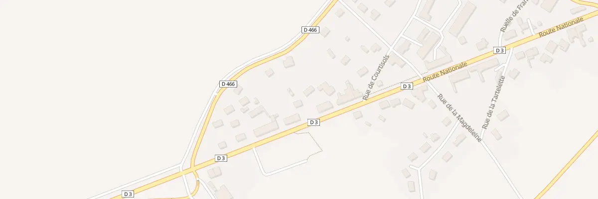 Plan du 7 Rte Nationale à Tilloy-et-Bellay
