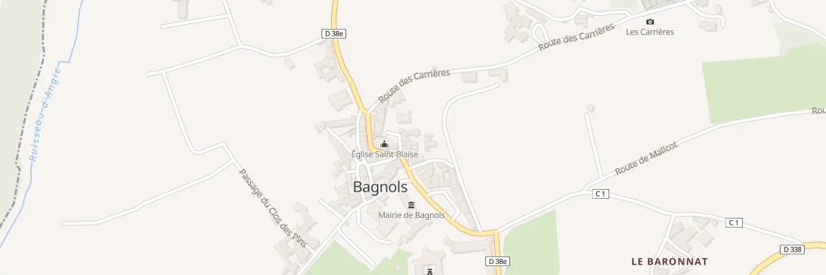 Plan du 5022 Au Bourg à Bagnols