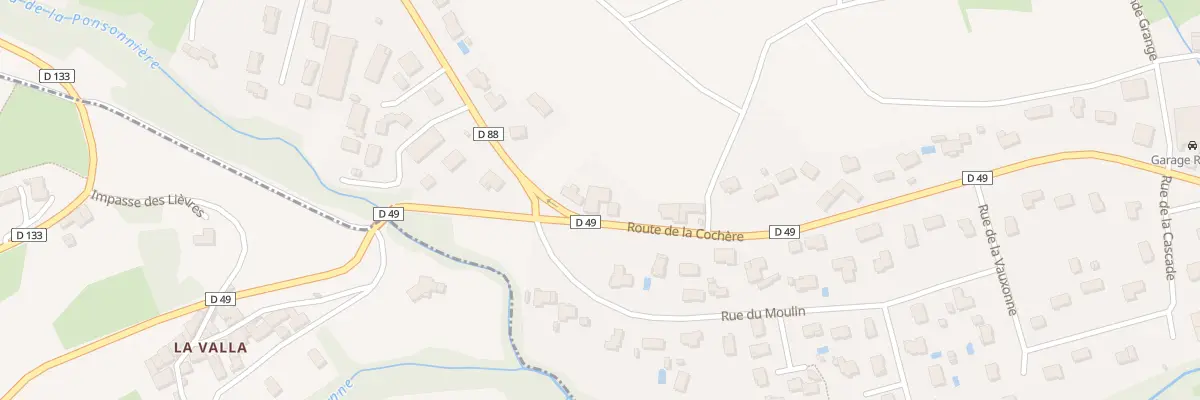 Plan du 49 Rte de la Cochère au Perréon