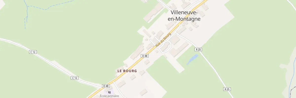 Plan du 7 Rue du Bourg à Villeneuve-en-Montagne