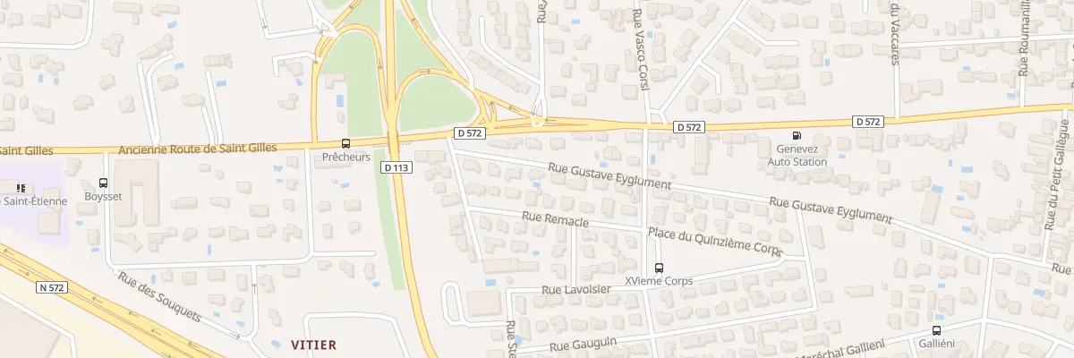 Plan du 8 Rue Gustave Eyglument à Arles