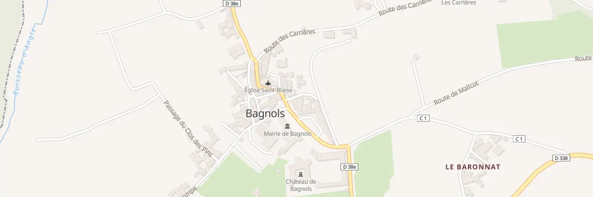 Plan du 5013 Au Bourg à Bagnols