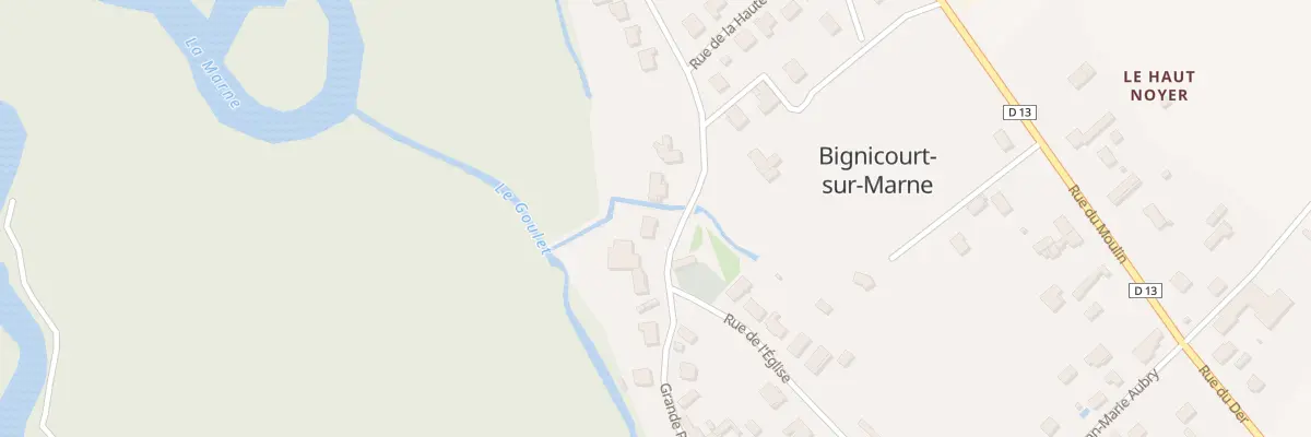 Plan du 21 Gr Grande Rue à Bignicourt-sur-Marne