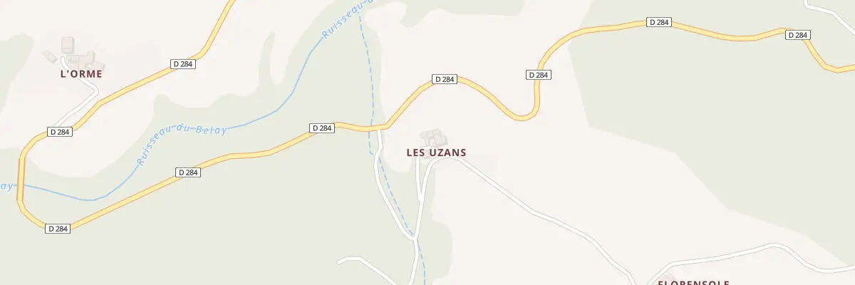 Plan du 5295 Les Uzans à Silhac