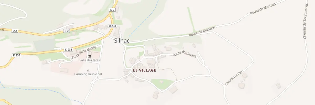 Plan du 5392 Le Village à Silhac