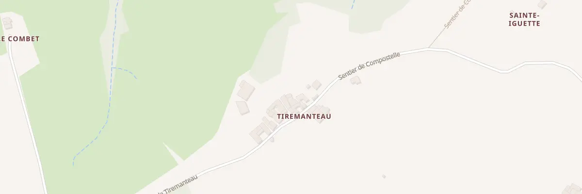 Plan du 583 Che de Tiremanteau à Rontalon