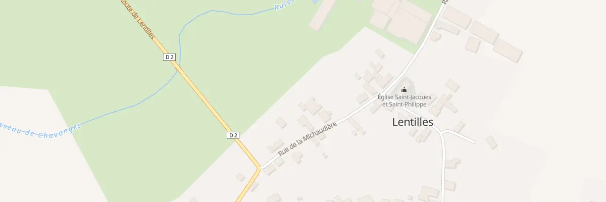 Plan du 8 Rue de la Michaudiere à Lentilles