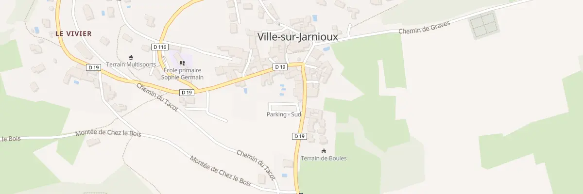 Plan du 58 Rte de Theizé à Ville-sur-Jarnioux