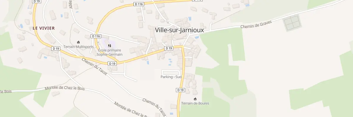 Plan du 32 Rte de Theizé à Ville-sur-Jarnioux