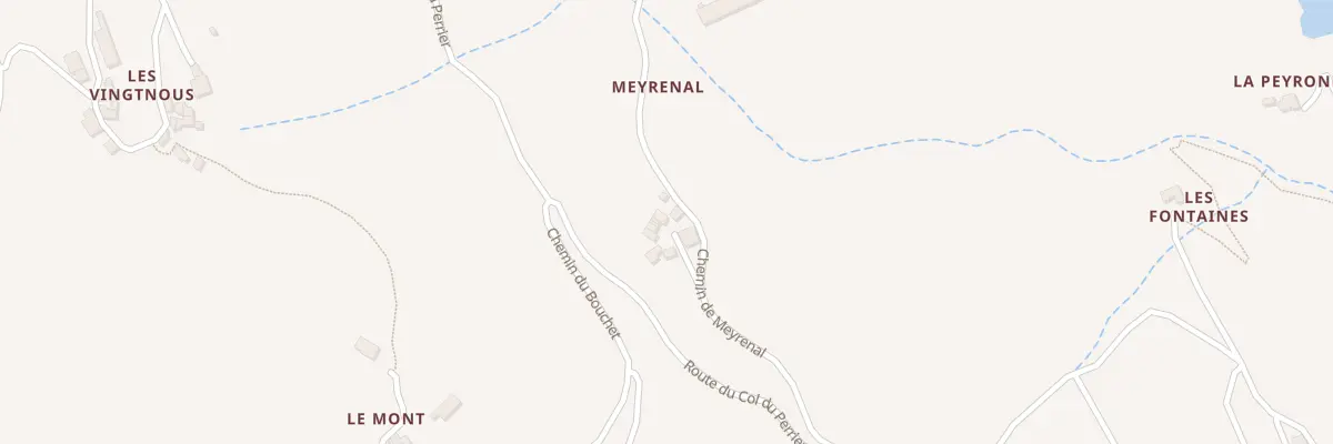 Plan du 195 Che de Meyrenal à Empurany
