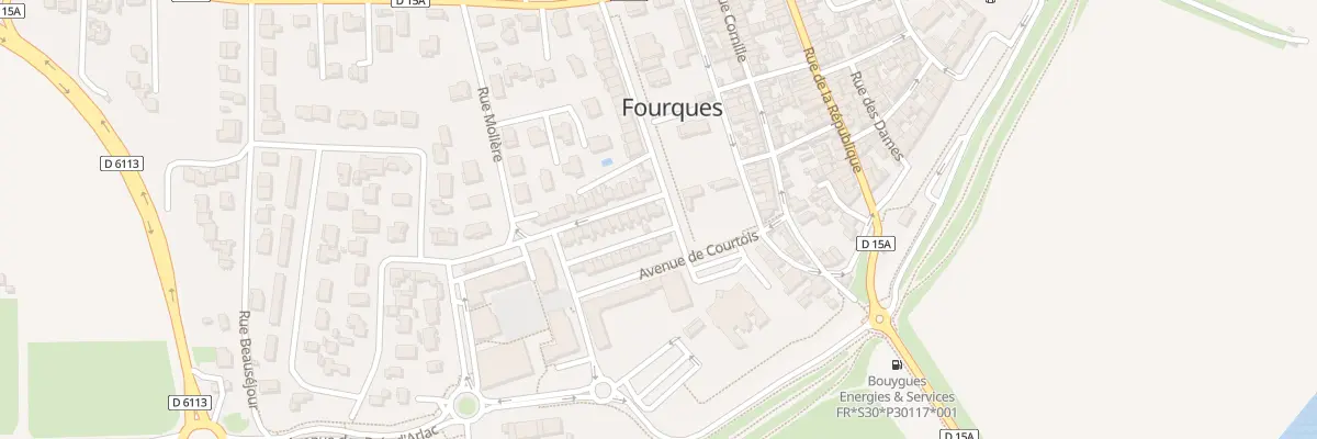 Plan du 2 Rue Etienne Courlas à Fourques