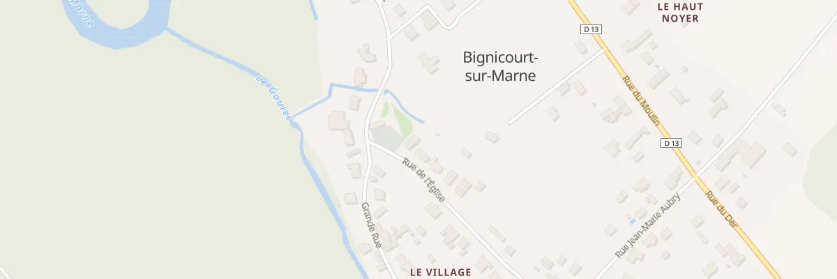 Plan du 12 Rue de l’Eglise à Bignicourt-sur-Marne