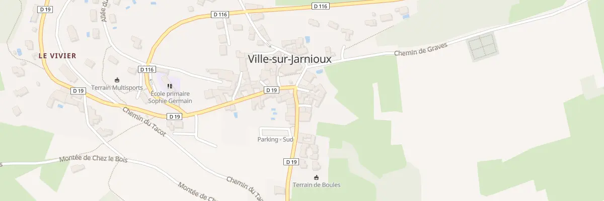 Plan du 27 Rte de Theizé à Ville-sur-Jarnioux