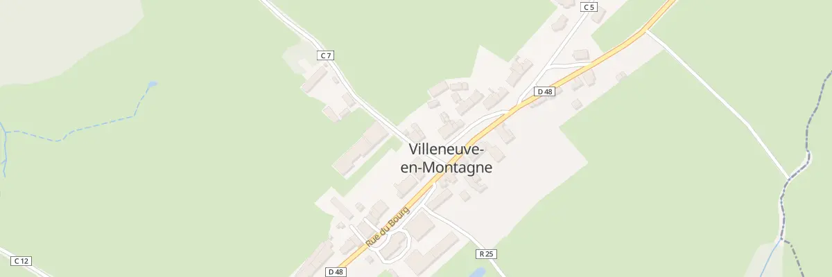 Plan du 25 Pl du 3 R des Chasseurs d’Afr à Villeneuve-en-Montagne