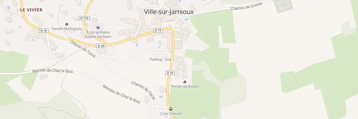 Plan du 83 Rte de Theizé à Ville-sur-Jarnioux