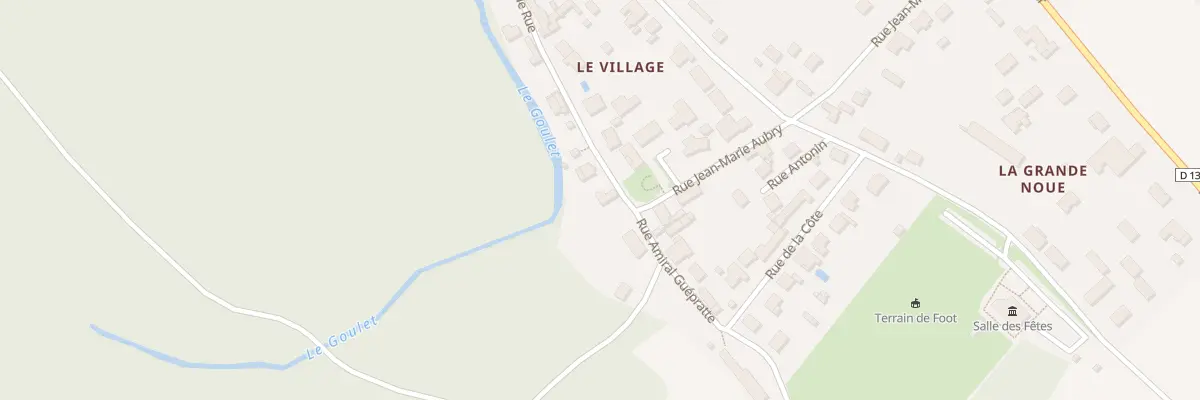 Plan du 1 Gr Grande Rue à Bignicourt-sur-Marne