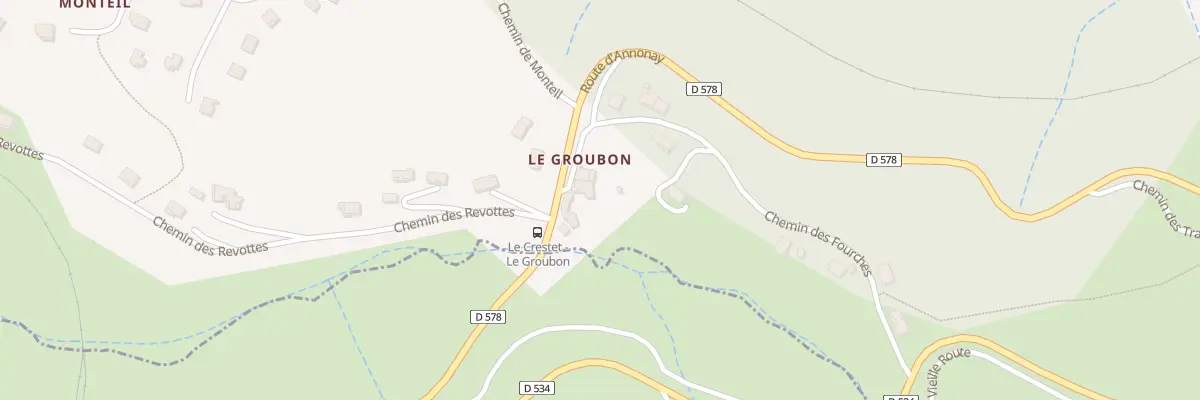 Plan du 12 Che des Fourches au Crestet