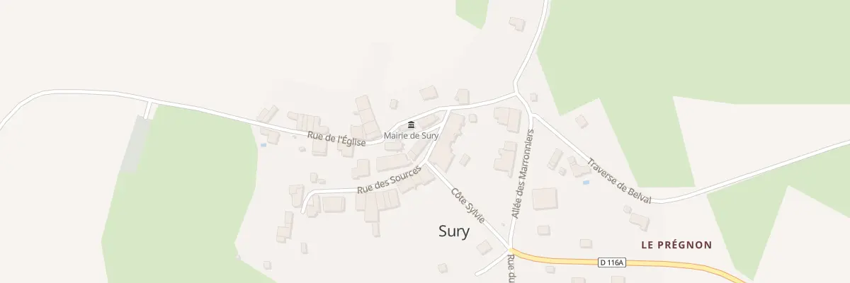 Plan du 3 Rue des Sources à Sury