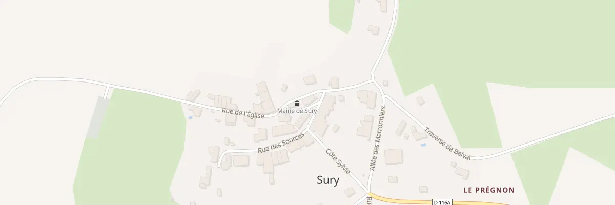 Plan du 1 Rue des Sources à Sury