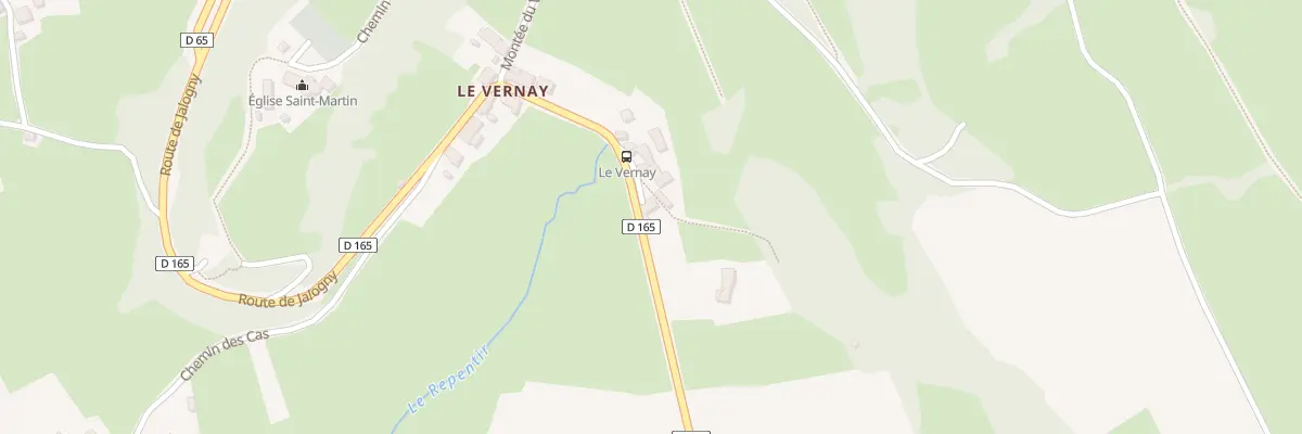 Plan du 5020 Le Vernay à Château