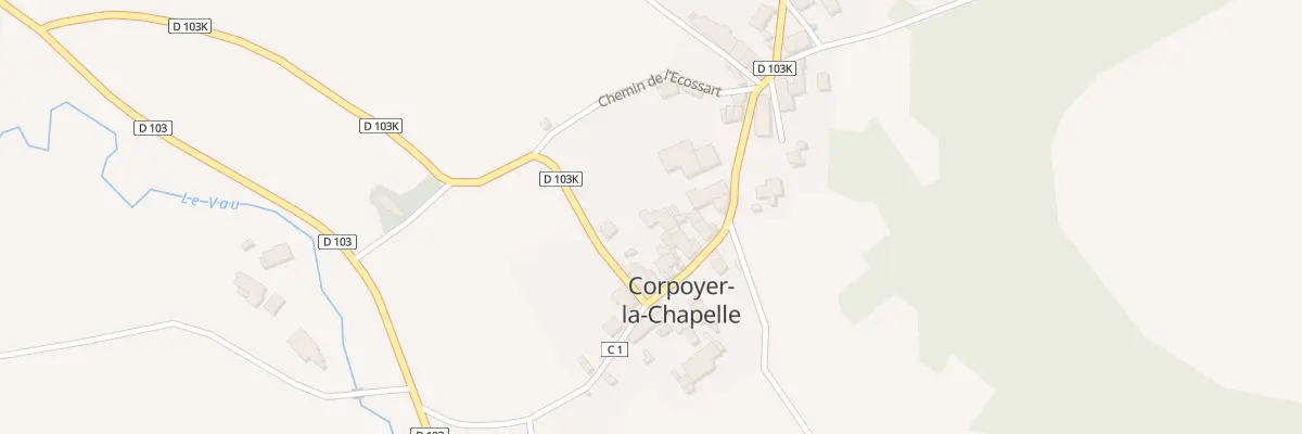 Plan du 1 Rue le Long de Fezy à Corpoyer-la-Chapelle