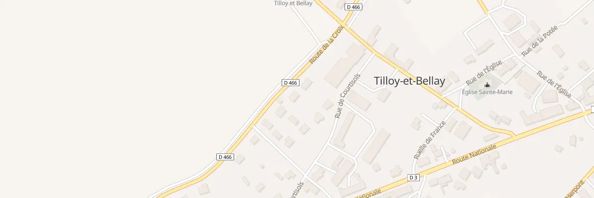 Plan du 5001 Rte de la Croix à Tilloy-et-Bellay