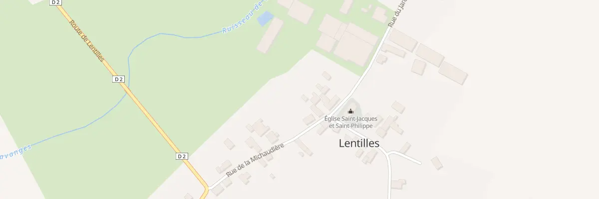 Plan du 2 Rue de la Michaudiere à Lentilles