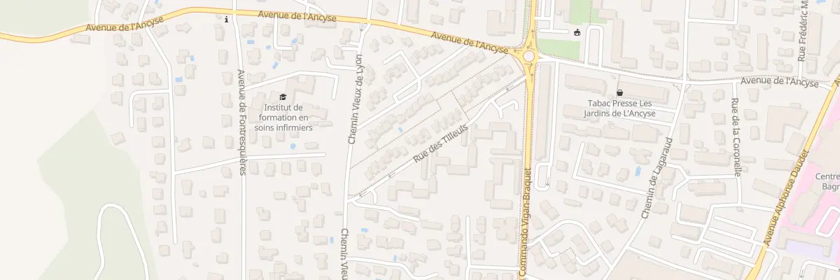 Plan du 28 Rue des Tilleuls à Bagnols-sur-Cèze