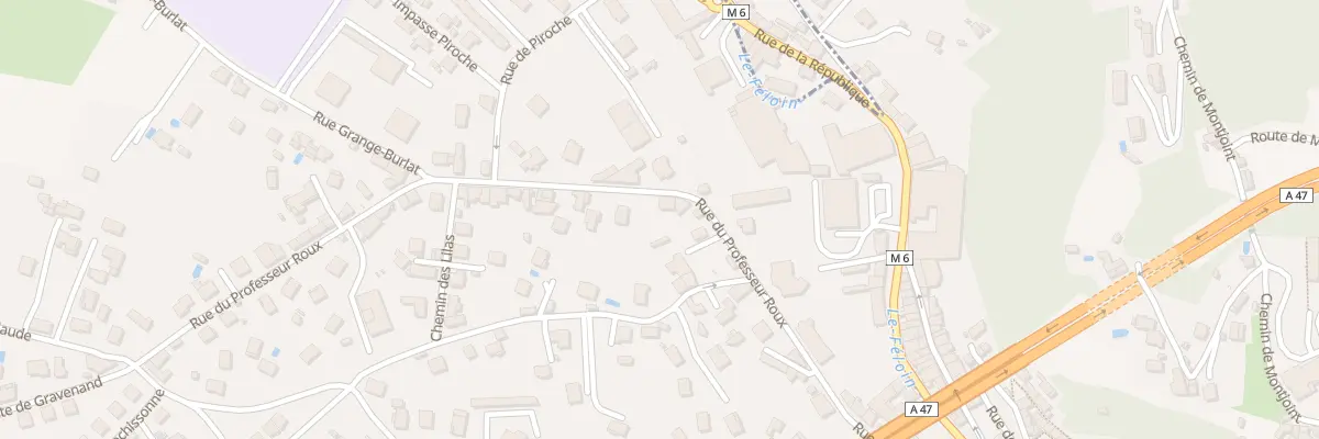 Plan du 43 Rue du Professeur Roux à Rive-de-Gier