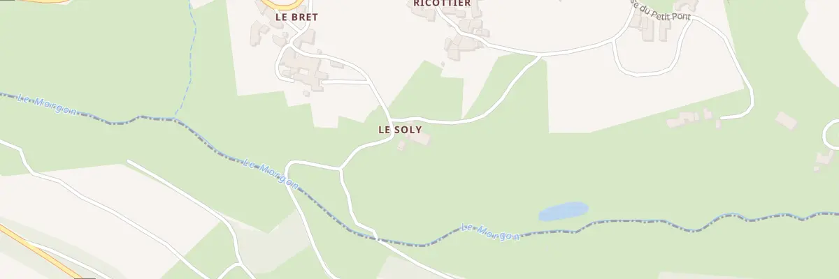 Plan du 245 Rte du Bret à Cogny