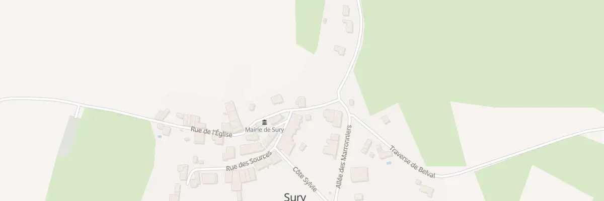 Plan du 3 Rue de l’Eglise à Sury