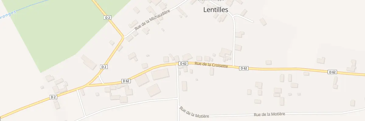 Plan du 38 Le Village Nord à Lentilles