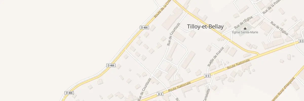 Plan du 26B Rte de la Croix à Tilloy-et-Bellay