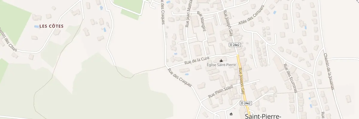 Plan du 7 Rue de la Cure à Saint-Pierre-la-Palud