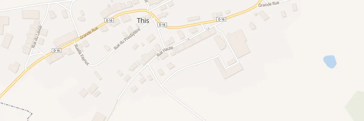 Plan du 17 Rue Haute à This