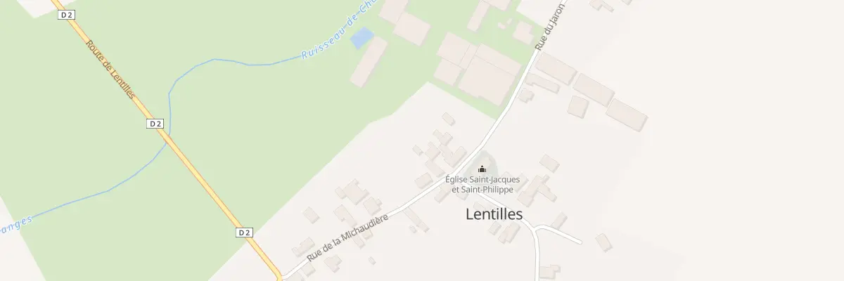 Plan du 1 Rue du Jaron à Lentilles