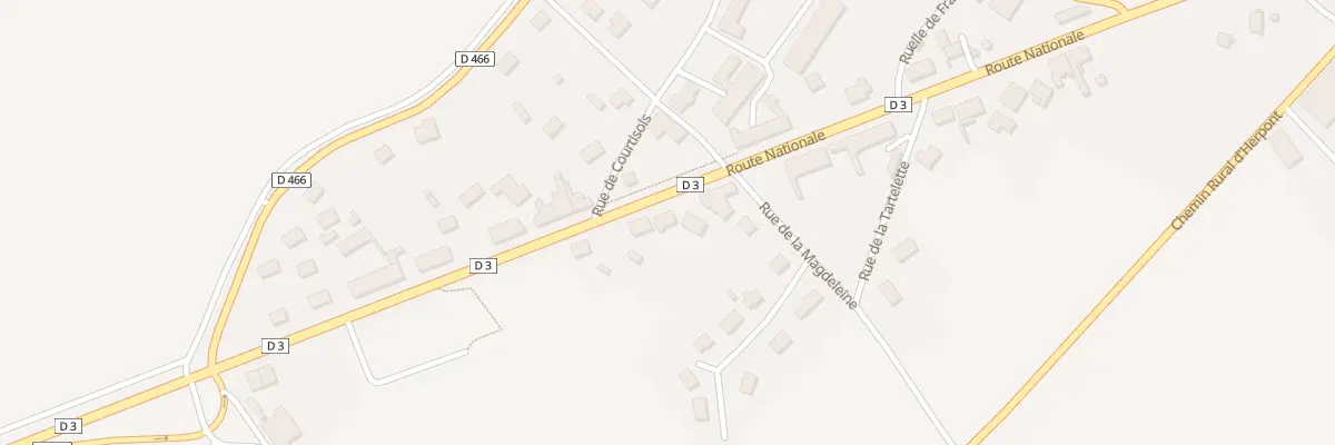 Plan du 10 Rte Nationale à Tilloy-et-Bellay