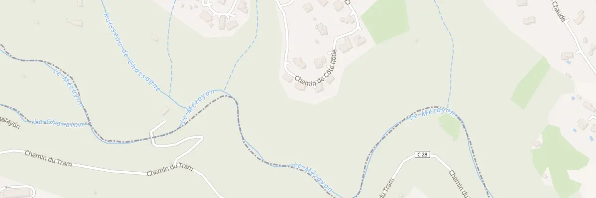 Plan du 755 Che de Côte Rotie à Coux