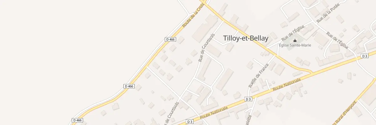 Plan du 13 Rue de Courtisols à Tilloy-et-Bellay