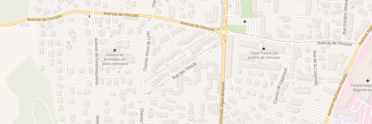 Plan du 22 Rue des Tilleuls à Bagnols-sur-Cèze