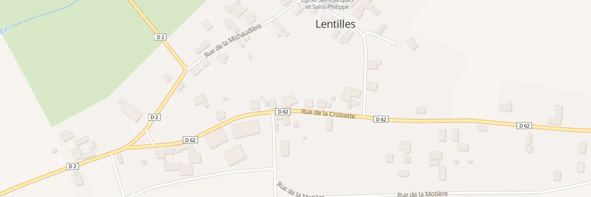 Plan du 8 Rue de la Croisette à Lentilles