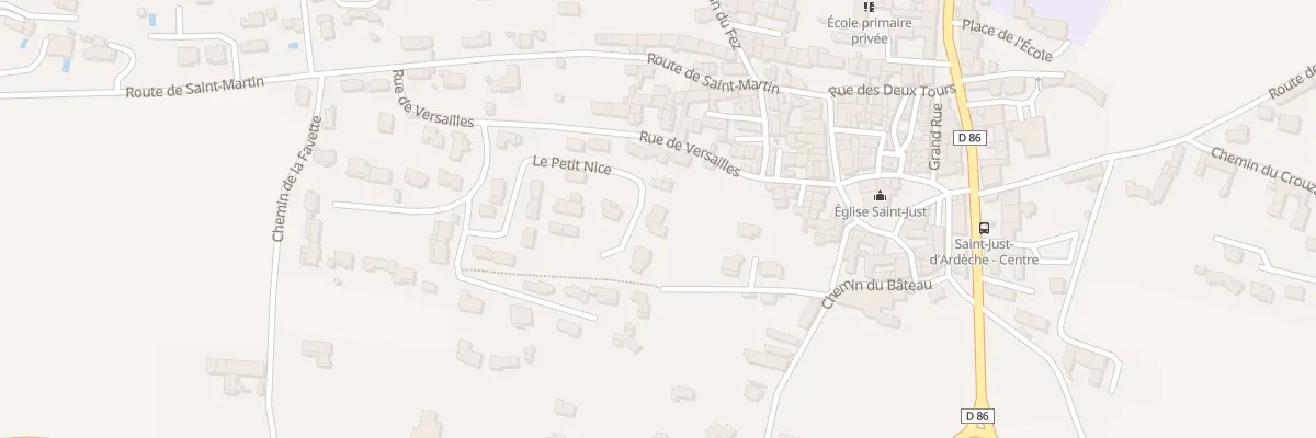 Plan du 225 Le Petit Nice à Saint-Just-d’Ardèche