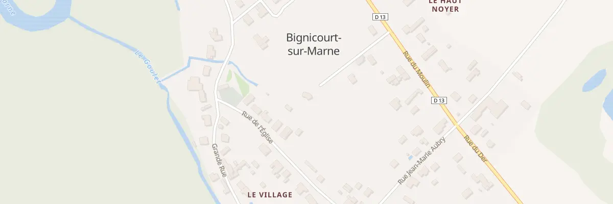 Plan du 11T Rue du Moulin à Bignicourt-sur-Marne