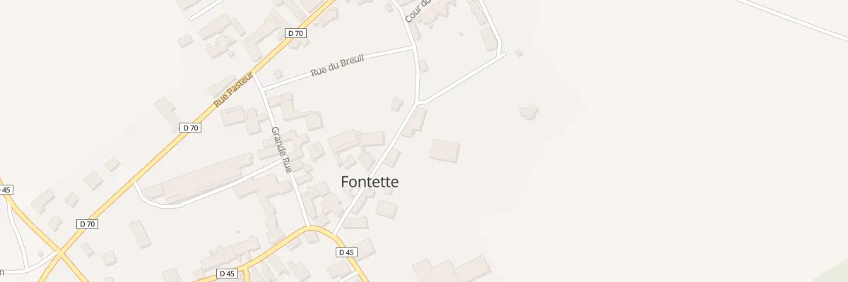 Plan du 11 Rue de la Planchotte à Fontette