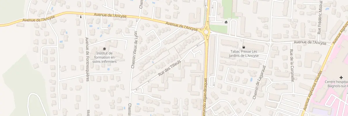 Plan du 20 Rue des Tilleuls à Bagnols-sur-Cèze