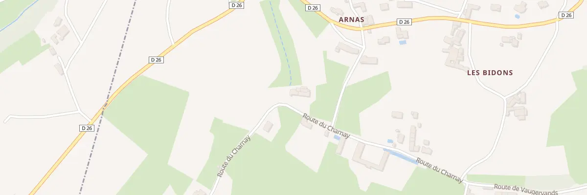 Plan du 306 Rte du Charnay à Lantignié