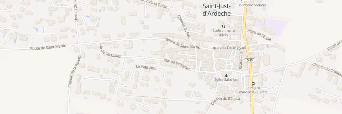 Plan du 140 Rue de Versailles à Saint-Just-d’Ardèche