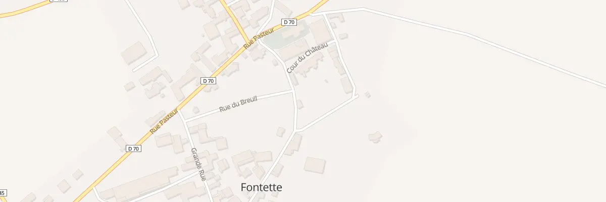 Plan du 5 Rue de la Planchotte à Fontette