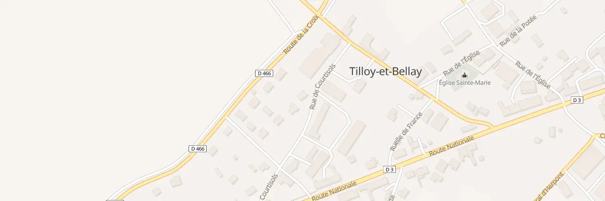 Plan du 15 Rue de Courtisols à Tilloy-et-Bellay