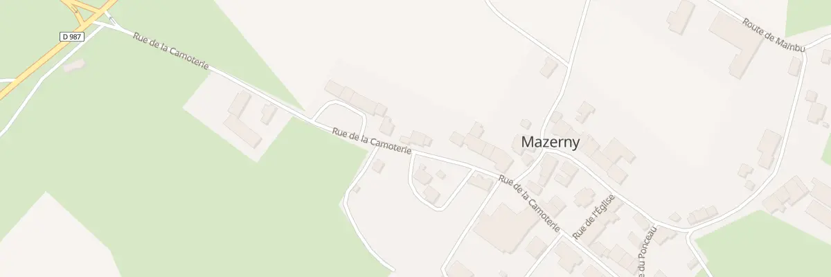 Plan du 12 Rue de la Camoterie à Mazerny